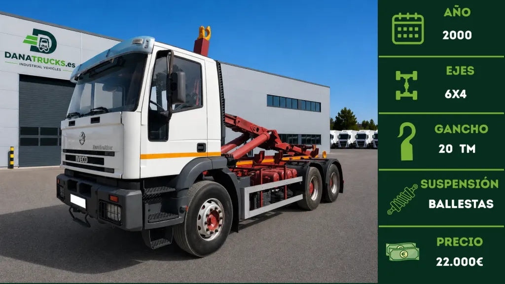 [CAM-00011] Iveco Eurotrakker MP260E34 6x4 Gancho 20 Tn 2000 | DanaTrucks.com