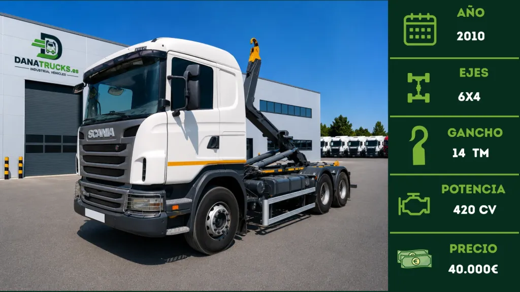 [CAM-00017] Scania G400 6x4 Gancho Multilift 14 Tm 2010 | DanaTrucks.com