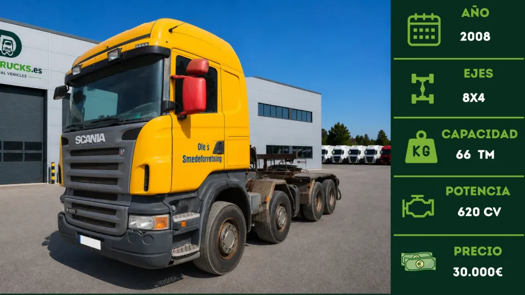 [CAM-00018] Scania R620 8x4 2008 Retarder + Hidráulico | DanaTrucks.com