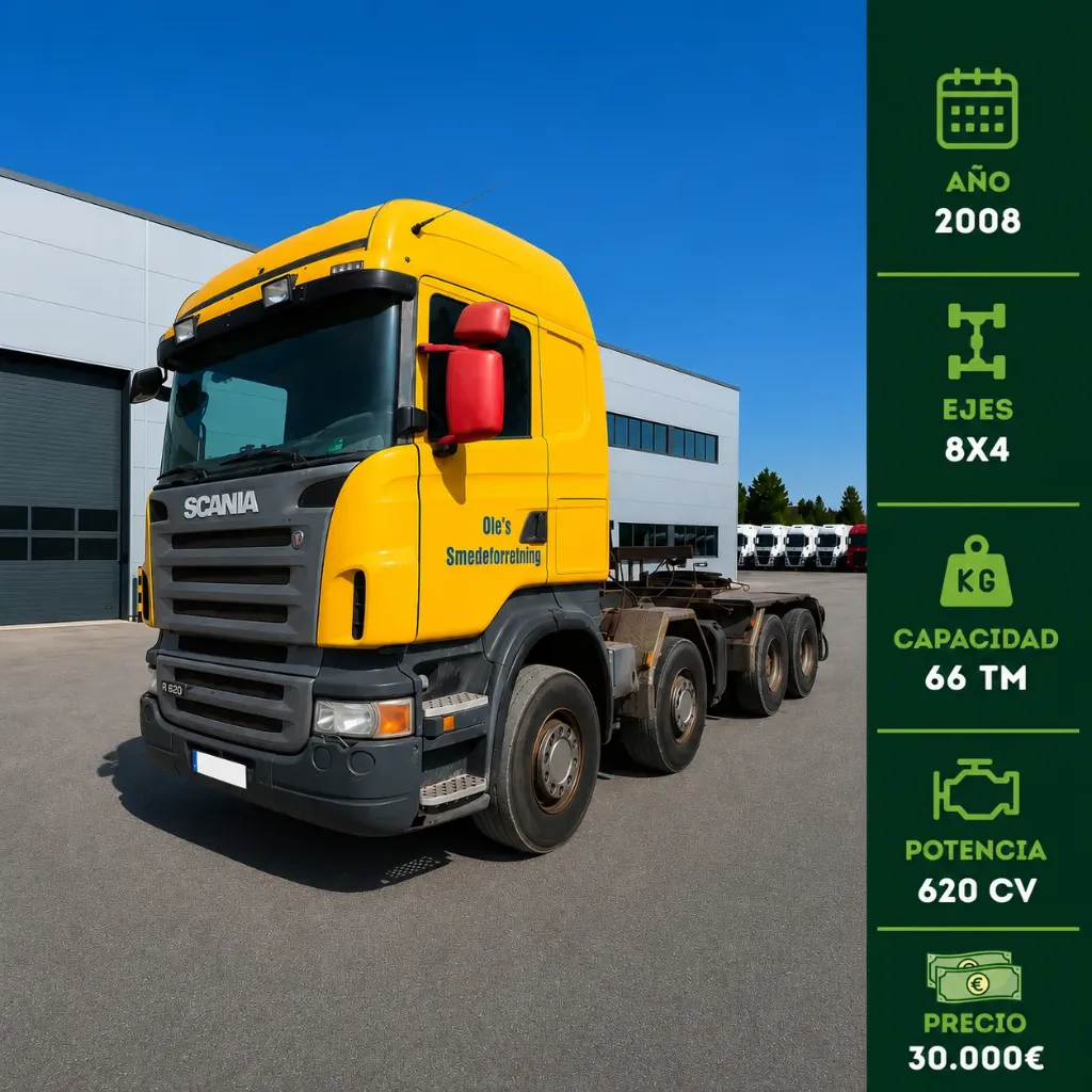 [CAM-00018] Scania amarillo extranjero