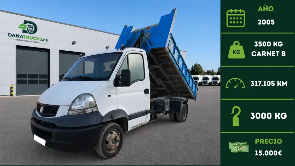 [CAM-00053] Renault Mascott 120.35 Gancho Roga 3 Tm 2005 | Carnet B | DanaTrucks.com