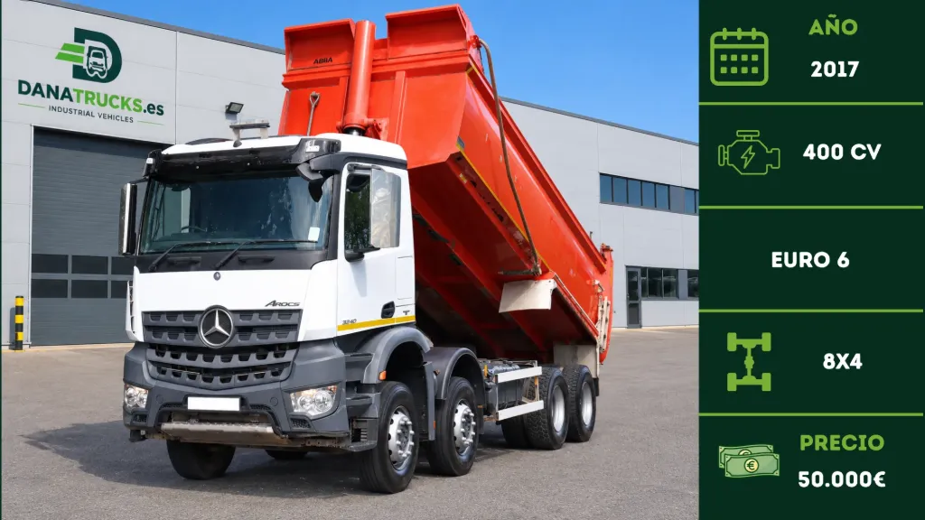 [CAM-00067] Mercedes-Benz Arocs 3240 8x4 Volquete Euro 6 2017 (PRÓXIMA ENTRADA) | DanaTrucks.com